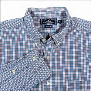 Vintage 90s Ralph Lauren Polo Sport Mens Button Down Shirt Pink Blue Check XXL